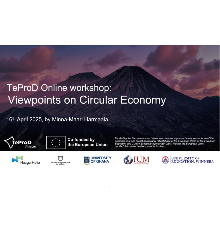 Viewpoins on Circular Economy – workshop