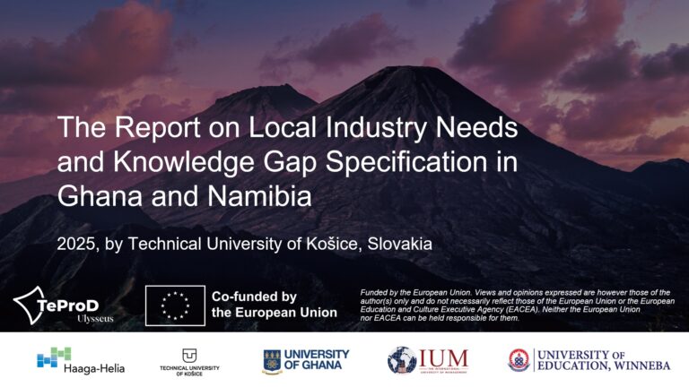 New Report Published: Local Industry Needs and Knowledge Gaps Specification in Ghana and Namibia