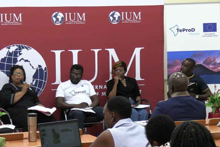 screen shot from the video recording of the IUM workshop.