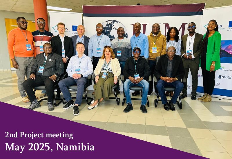 project team members in one picture at Namibia meeting.